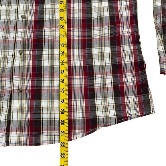 Levi's Men's Western Shirt Plaid Long Sleeve Size XXL Cowboy Rancher Pearl Snaps - Picture 4 of 5